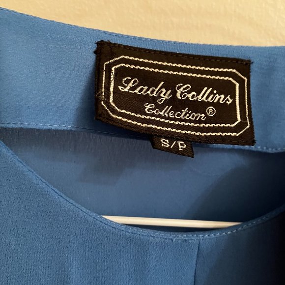 Lady Collins size s/p dusty blue blouse - Picture 4 of 4